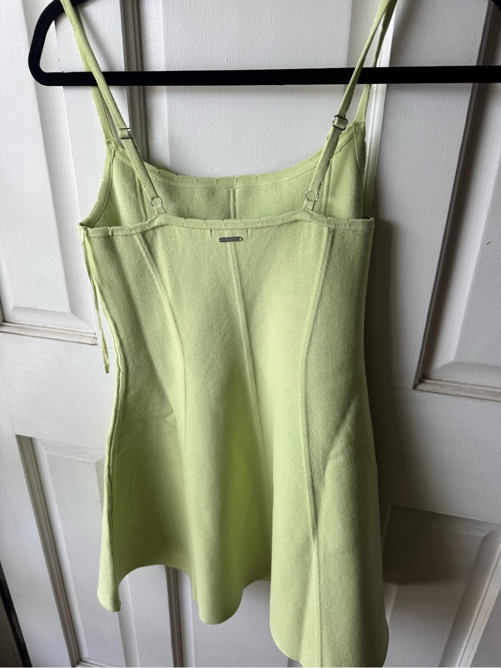 Savage X Fenty Lime Green Spaghetti Strap Fit-&-Flare Mini Dress *BRAND NEW* - Picture 4 of 4